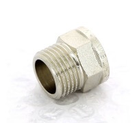 Переходник НВ Tiemme 1/2x3/8 никелированный 1500415