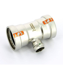 Тройник пресс нержавеющая сталь Viega Sanpress Inox XL 64х28х64 мм 578060