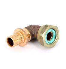 Угольник-переходник REHAU RAUTITAN RX+ 16х1/2 ВР с накидной гайкой бронза 456396