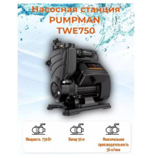 Насосная станция Pumpman TWE 750 с электронным управлением TWE750