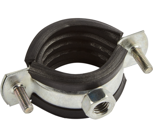 Хомут трубный MasterProf 1 1/4 40-45 мм с резиновым профилем и гайкой упаковка 160 шт 1410869