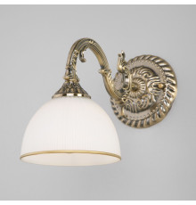 Классическое бра со стеклянным плафоном 60106/1 античная бронза