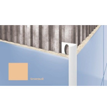 Профиль для плитки внешний Cezar 10 мм бежевый T103