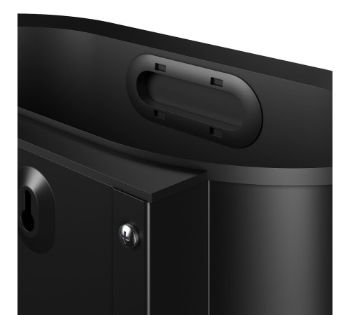 Ведро для мусора настенное KEUCO PLAN 30 л с крышкой чёрный матовый 14988 370000