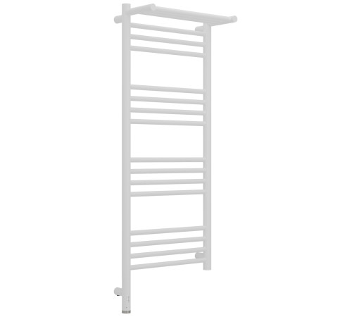 Полотенцесушитель электрический Сунержа Богема 3.1 с 1 полкой 40х100 см левый белый матовый 30-6006-1040