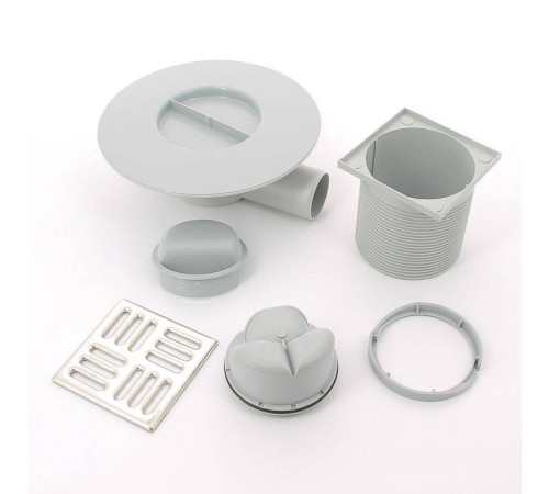 Трап для душа Alca 105х105 мм боковой выпуск 50 мм комбинированный затвор APV1321