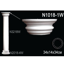 Капитель колонны полиуретановая Perfect N1018-1W N1018-1W