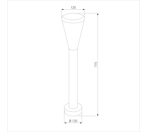 Ландшафтный светильник чёрный IP54 1417 TECHNO