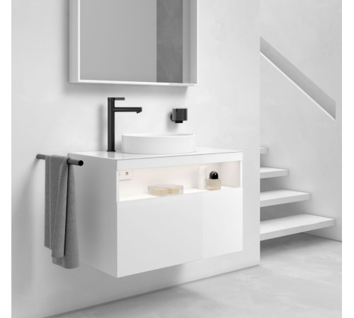 Смеситель для раковины KEUCO IXMO PURE однорычажный без донного клапана черный матовый 59510 371100