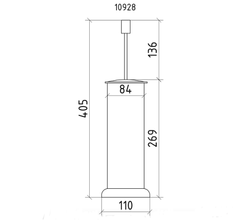 Ершик для туалета Boheme Royal Cristal напольный золото черный кристалл 10928-G-B