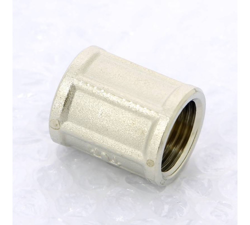 Муфта резьбовая никелированная Tiemme ВР-ВР 1/2 1500136