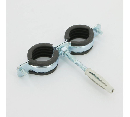 Хомут для труб Walraven BIS Cobra 1 32-36 мм двойной с уплотнителем 0802136