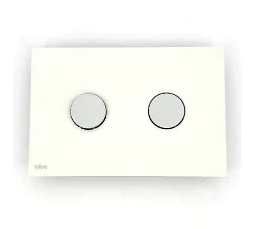 Кнопка смыва Alca Dot.Dot белый матовый/хром матовый M1976-2