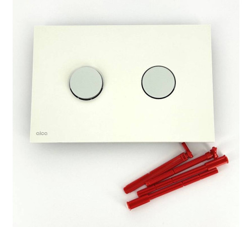 Кнопка смыва Alca Dot.Dot белый матовый/хром матовый M1976-2