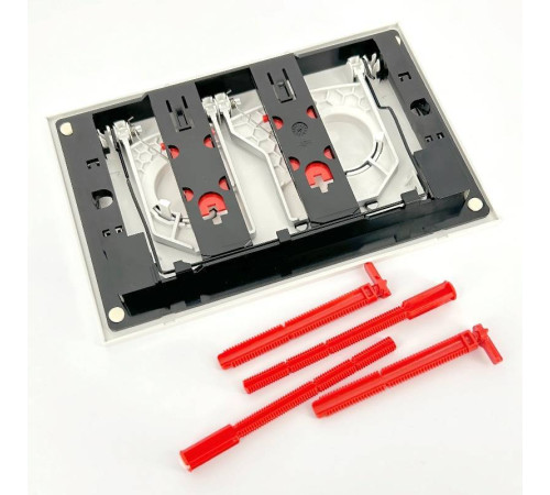 Кнопка смыва Alca Dot.Dot белый матовый/хром матовый M1976-2