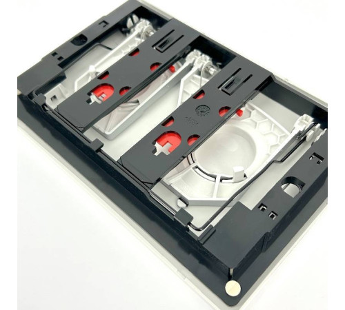 Кнопка смыва Alca Dot.Dot белый матовый/хром матовый M1976-2