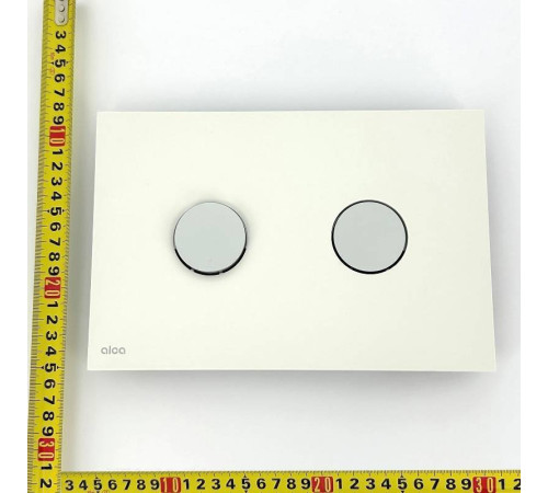 Кнопка смыва Alca Dot.Dot белый матовый/хром матовый M1976-2