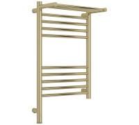 Полотенцесушитель электрический Сунержа Богема 3.1 с 1 полкой 400x600 мм левый шампань глянец 020-6006-6040