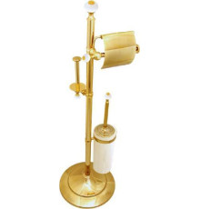 Стойка напольная Boheme Hermitage 26х26х83 см золото глянцевое 10368