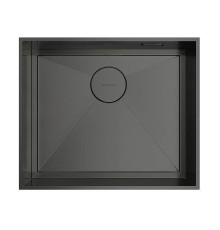 Кухонная мойка Omoikiri Kasen 53-26-INT-GM 53x46 см нерж. сталь вороненая сталь 4993496