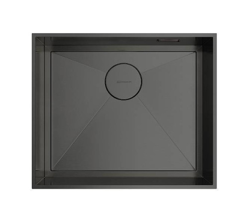Кухонная мойка Omoikiri Kasen 53-26-INT-GM 53x46 см нерж. сталь вороненая сталь 4993496
