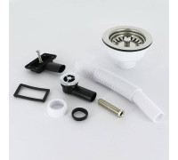 Выпуск для мойки McAlpine 113 мм с переливом 1 1/2 хром OFR2-113S