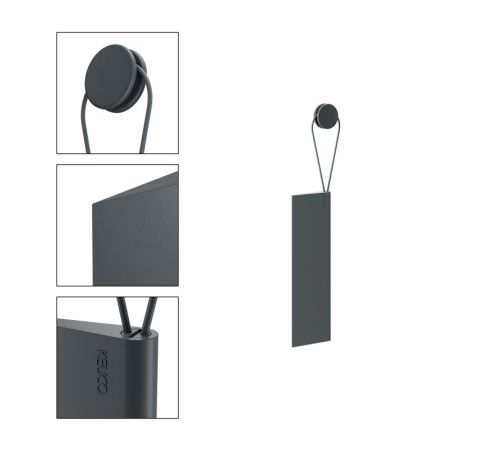 Скребок для душа с настенным держателем KEUCO Universal серый 04959 380000