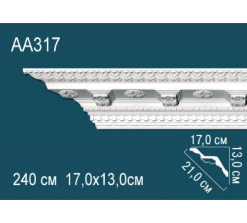 Карниз потолочный Perfect AA317 полиуретановый с рисунком AA317