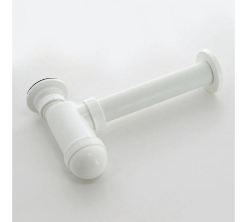 Сифон для раковины Alcaplast A41 бутылочный 1 1/4 x 40 мм с решеткой 63 мм белый A41