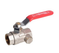 Кран шаровой Kromwell 3/4 ВР-ВР с дренажем ручка-рычаг KW.284.05