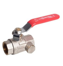 Кран шаровой Kromwell 3/4 ВР-ВР с дренажем ручка-рычаг KW.284.05