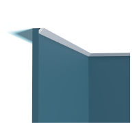 Карниз потолочный Perfect Plus P198 из ударопрочного полимера 2000x160x160 мм P198