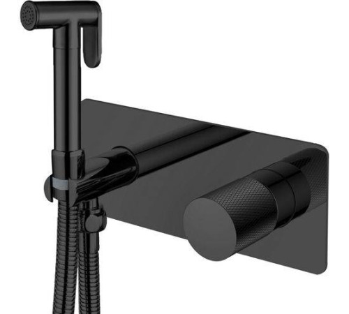 Гигиенический душ со смесителем Boheme Stick черный 127-BB