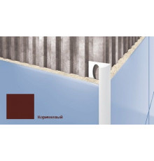 Профиль для плитки внешний Cezar 10 мм коричневый T110