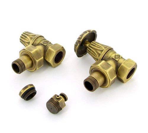 Комплект подключения Carlo Poletti Artistic для радиатора НВ 1/2 угловой KV673/67410MA