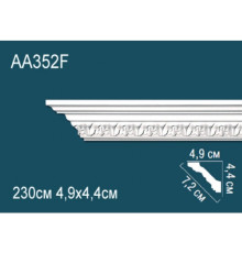 Карниз потолочный гибкий Perfect AA352F полиуретановый с рисунком AA352F