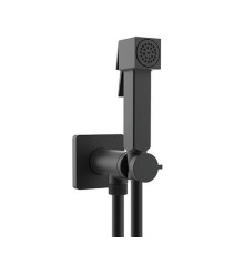 Гигиенический душ со смесителем Bossini Cube Brass комплект черный матовый E38003B.073