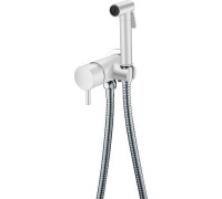 Смеситель гигиенический Boheme Uno белый матовый/хром матовый 467-WCR