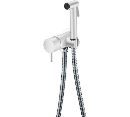 Смеситель гигиенический Boheme Uno белый матовый/хром матовый 467-WCR