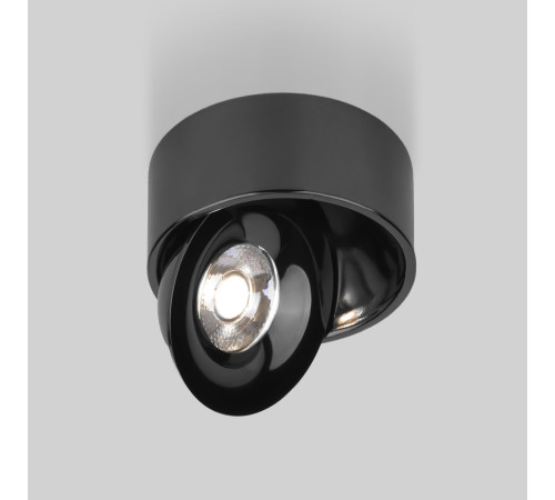 Накладной светодиодный светильник Glide черный жемчуг 25100/LED
