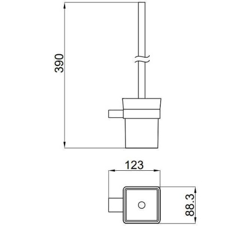 Ершик для унитаза Allen Brau Infinity белый/хром 6.21008-00