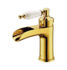 Смеситель для раковины Boheme Vogue глянцевое золото 211
