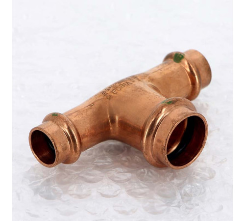 Тройник пресс медный Viega Profipress 15x22x15 мм 322700