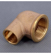 Угол 90° бронзовый Viega 94090G пайка-ВР 18x3/4 109011