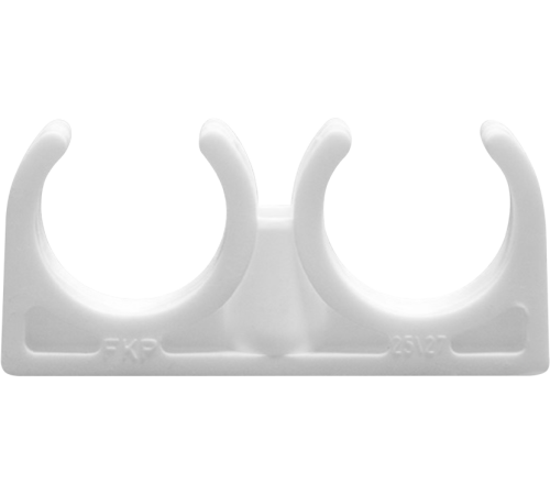 Опора для труб полипропиленовая VALFEX 25/27 мм двойная 10106025