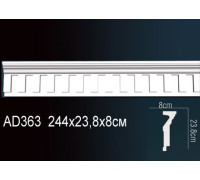 Молдинг Perfect AD363 полиуретановый 30х15х2440 мм AD363