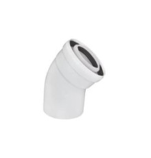 Колено коаксиальное конденсационное Gekon 80/125 мм 45° PP-R/сталь GKD 80125045PAL