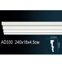 Молдинг Perfect AD330 полиуретановый 35х17х2000 мм AD330