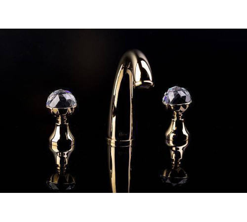 Смеситель для ванны с душевым комплектом Boheme Imperiale Presente золото глянцевое 333