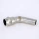 Угольник-вставка 45° пресс IBP >B< Press Inox 15 мм нержавеющая сталь PS5040 0150000